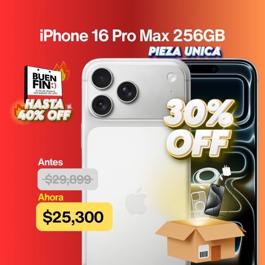 iPhone 17 Pro Max 256gb Plateado Nuevo Open Box  BUEN FIN