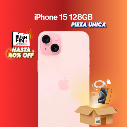iPhone 15 128GB 87% Rosa BUEN FIN